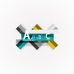 Geometric design abstract option infographics