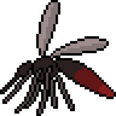 Obraz premium vector pixel art mosquito