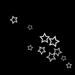 Colorful Stars Confetti, Mystery Sparkling Vector Background. Trendy Glowing Magic Glitter, Lights. Festive Falling Colorful Stars Confetti for Ads, Posters. 