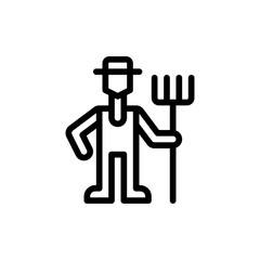 farmer icon vector illustration
