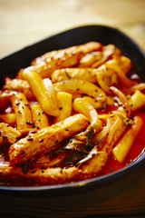 Tteokbokki, Korean spicy rice cake 