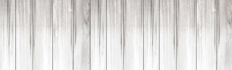 Panorama of White wood fence texture and background