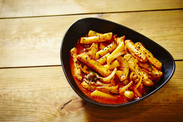 Tteokbokki, Korean spicy rice cake 