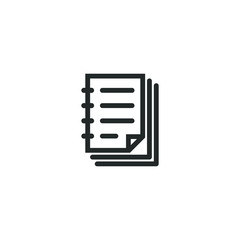 Flat book icon