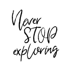 Vector typography poster