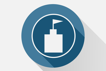 Icono azul de monumentos.