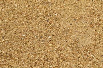 Gravel surface in the summer