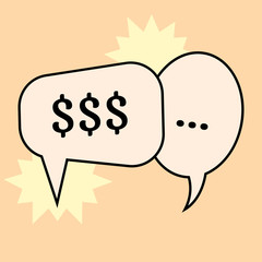 Communication speech bubbles. Vector illustration
