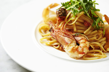 King prawn fettuccine 