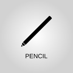 Pencil icon. Pencil symbol. Flat design. Stock - Vector illustration
