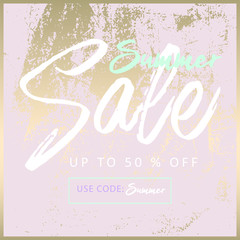 Worn Marble Gold Banner