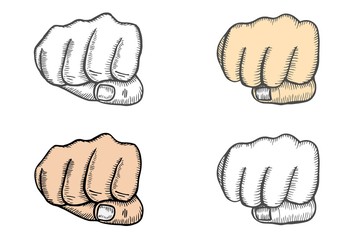 Hand gesture Fist.