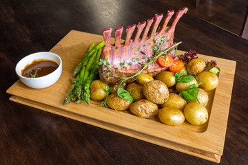 Delicious lamb crown roast © olisovski