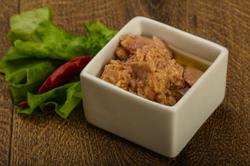 Canned tuna fish