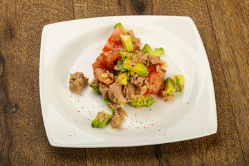 Tuna and avocado salad