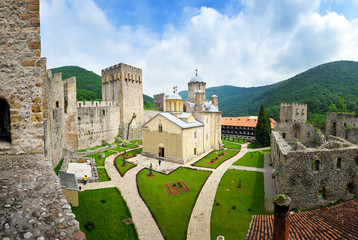 Monastery Manasija near Despotovac in Serbia