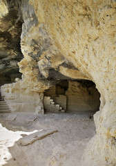 Aladzha Monastery - Orthodox Christian cave monastery complex. Bulgaria