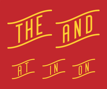 Retro Style Catchwords