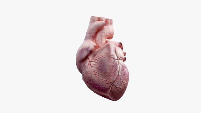 3D animated human heart