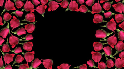 Flower buds, floral background