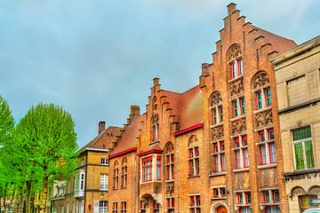 Fototapeta na wymiar Traditional houses in Bruges, Belgium