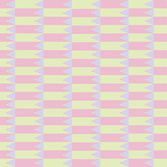 Seamless vector pattern with pencils in pastel tones for wrapping, craft, textile