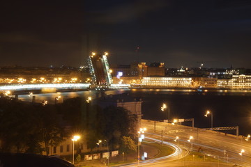 night Saint Petersburg