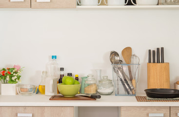 In the kitchen, food and cooking