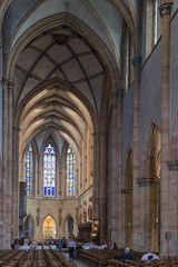 Fototapeta na wymiar Eglise St Martin Kathedrale Colmar Innen