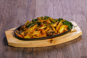 Roasted potato with dill