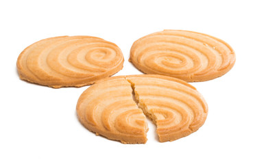 butter biscuits isolated