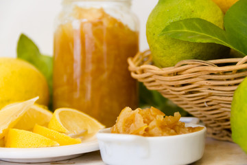 sweet lemon jam from the organic garden