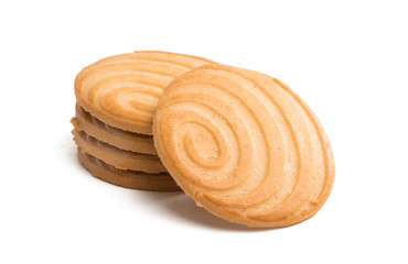 butter biscuits isolated