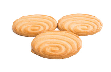butter biscuits isolated