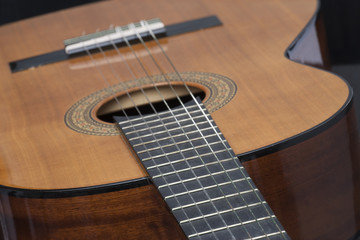 Obraz premium Classical guitar Macro photography