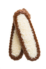 coconut biscuits isolated