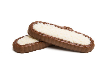 coconut biscuits isolated