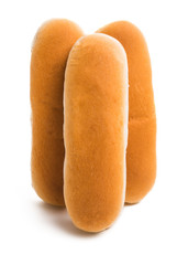 bun for hot dog isolated