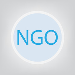 NGO (Non-Governmental Organization)- vector illustration
