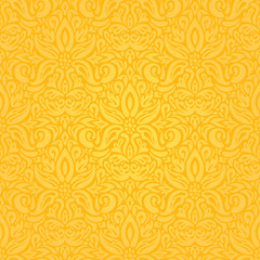 Yellow colorful floral wallpaper background  floral pattern design