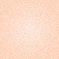 Wedding floral Pale ecru decorative vector pattern wallpaper design 