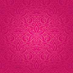 Red floral vector pattern wallpaper design background