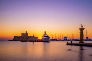 Windmills at Mandraki Harbour