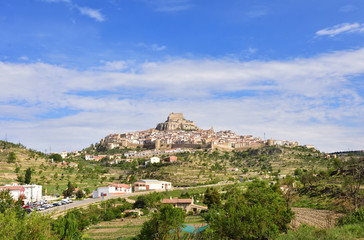 View of Marella on a spring day, Castellon province, Spain