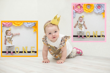 Foto Collage birthday one year