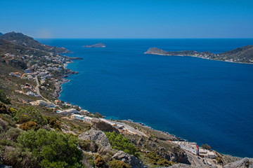 Fototapeta na wymiar greece kalymnos island aegean sea