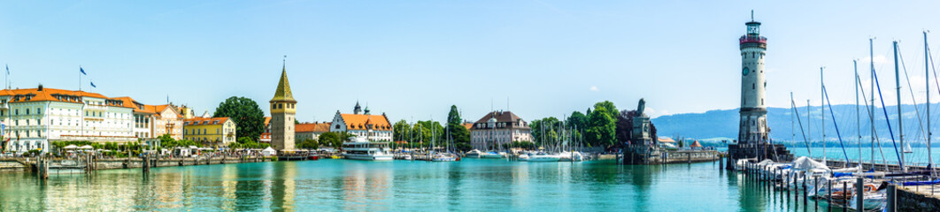 harbor of lindau - germany