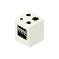 Obraz premium Electric stove icon 