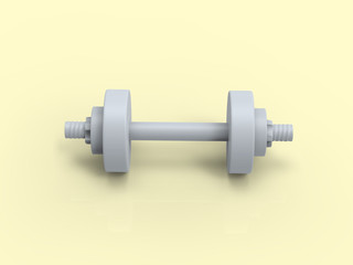 Pump Iron Pastel 3D Render