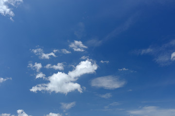 Obraz premium clouds fluffy in blue sky